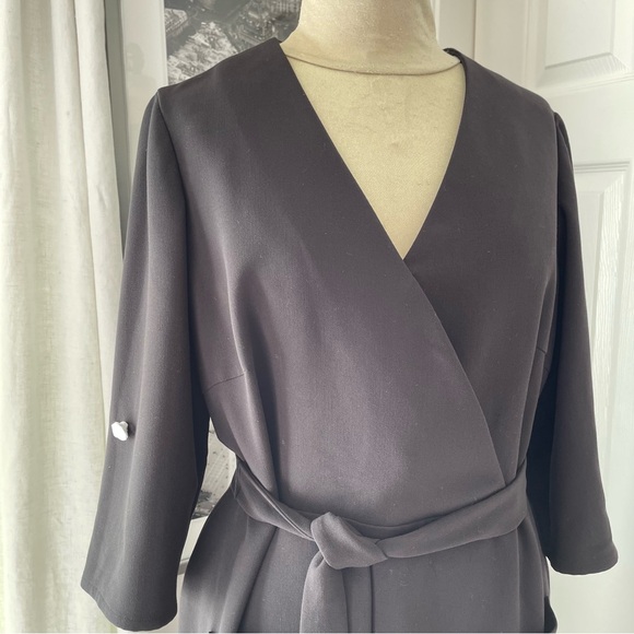 NWT Madeleine Black Dress With 3/4 Length Sleeves, Size 14 - Picture 4 of 14